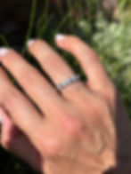 Thumbnail: 9ct White Gold Tension Set Diamond 5-stone Ring (M 1/2))