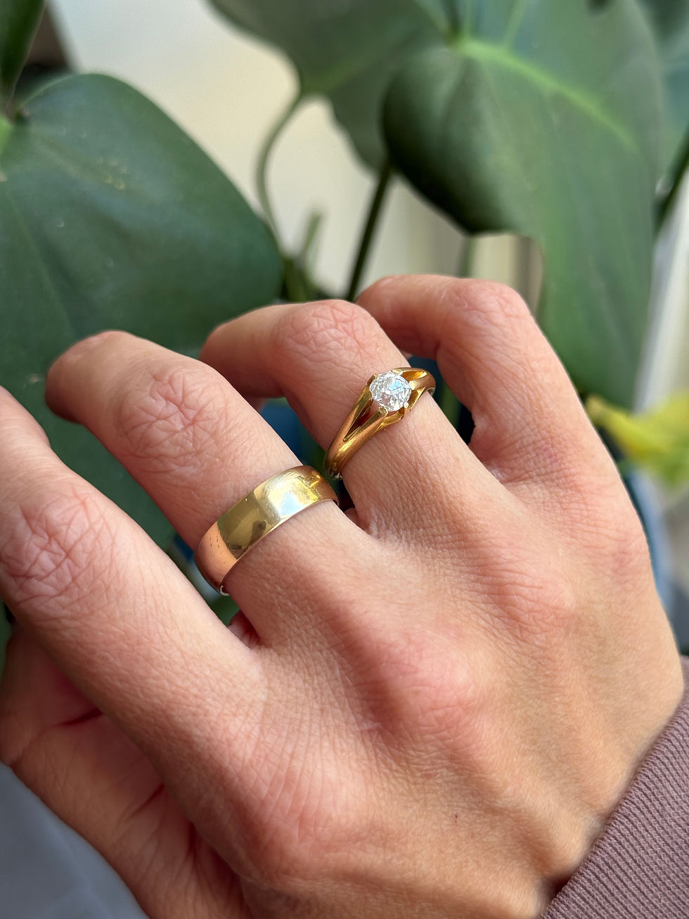 Thumbnail: Millennium 2000 9ct Yellow Gold Band (UK Q 1/2)