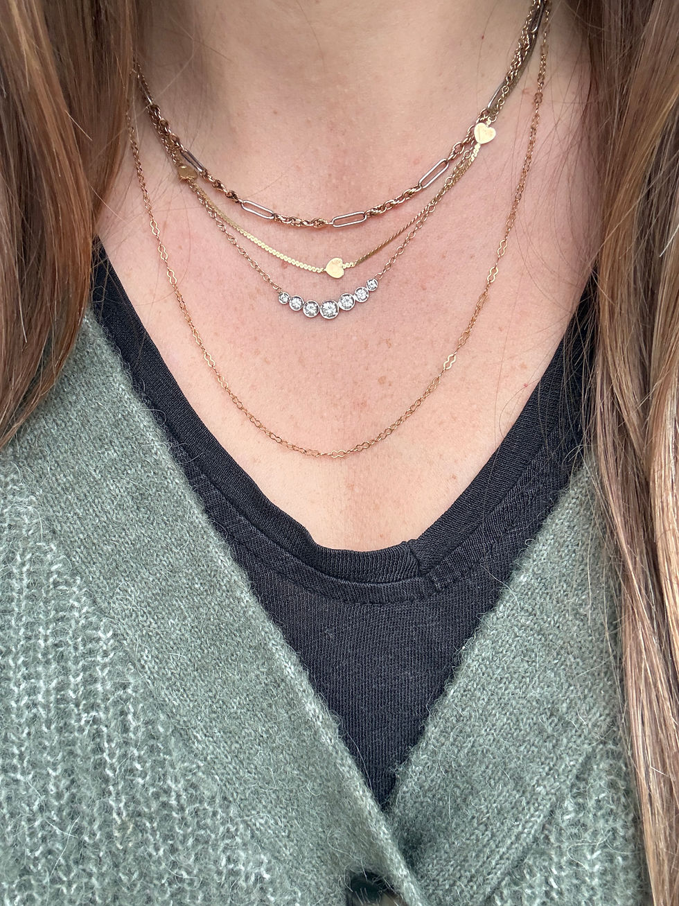 Thumbnail: Vintage 9ct Gold Infinity Necklace (20")