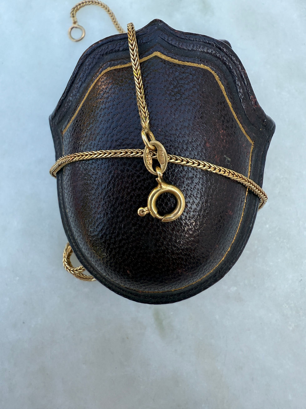 Thumbnail: Vintage (1980) 18ct Gold Foxtail Chain