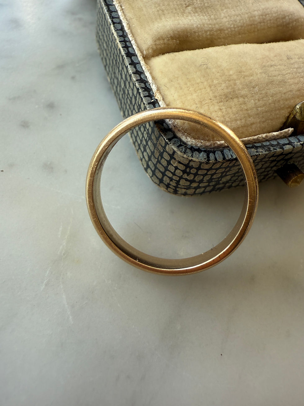 Thumbnail: Vintage 14ct Gold Band (UK O 1/2)