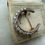 Thumbnail: Vintage 9ct Gold Diamond Crescent Brooch