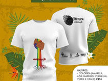 Fortaleça a luta do projeto BIOREVOLUÇÃO! Adquira uma camiseta feita de garrafas pet recicladas.