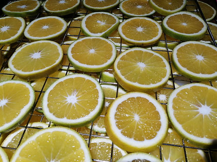 naranja en proceso deshidratacion