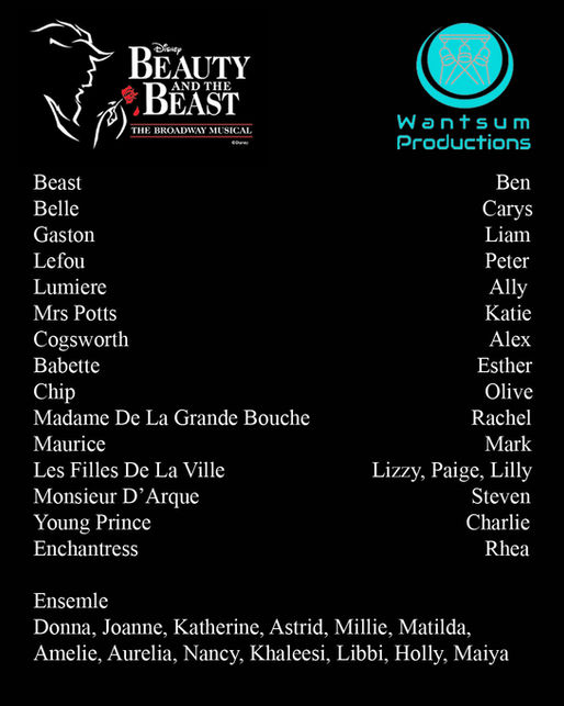 Meet our cast for Beauty and the Beast