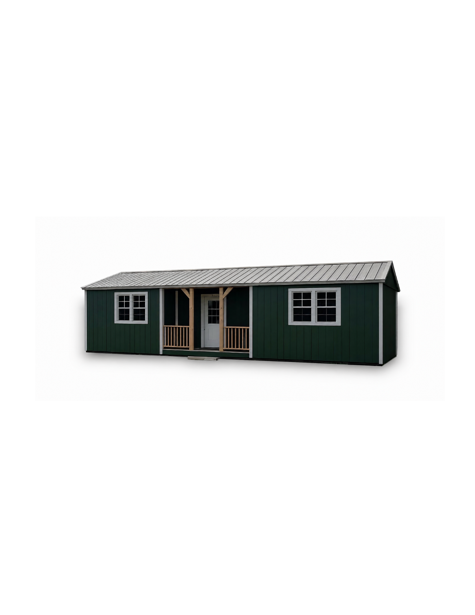 Side-entry portable cabin offered by Simply Sheds of Prattville