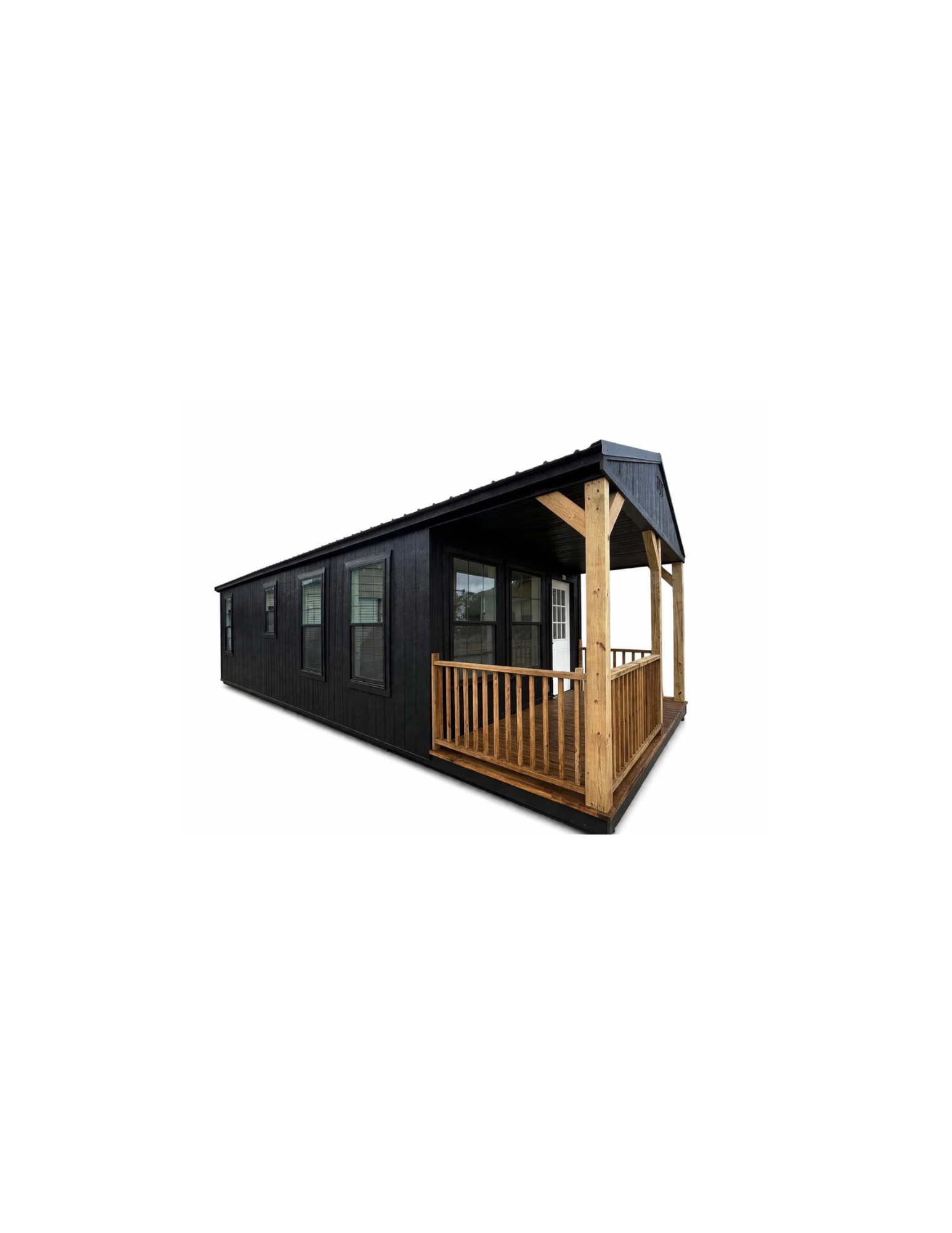 Cabin-style portable building available from Simply Sheds of Prattville in Prattville Alabama