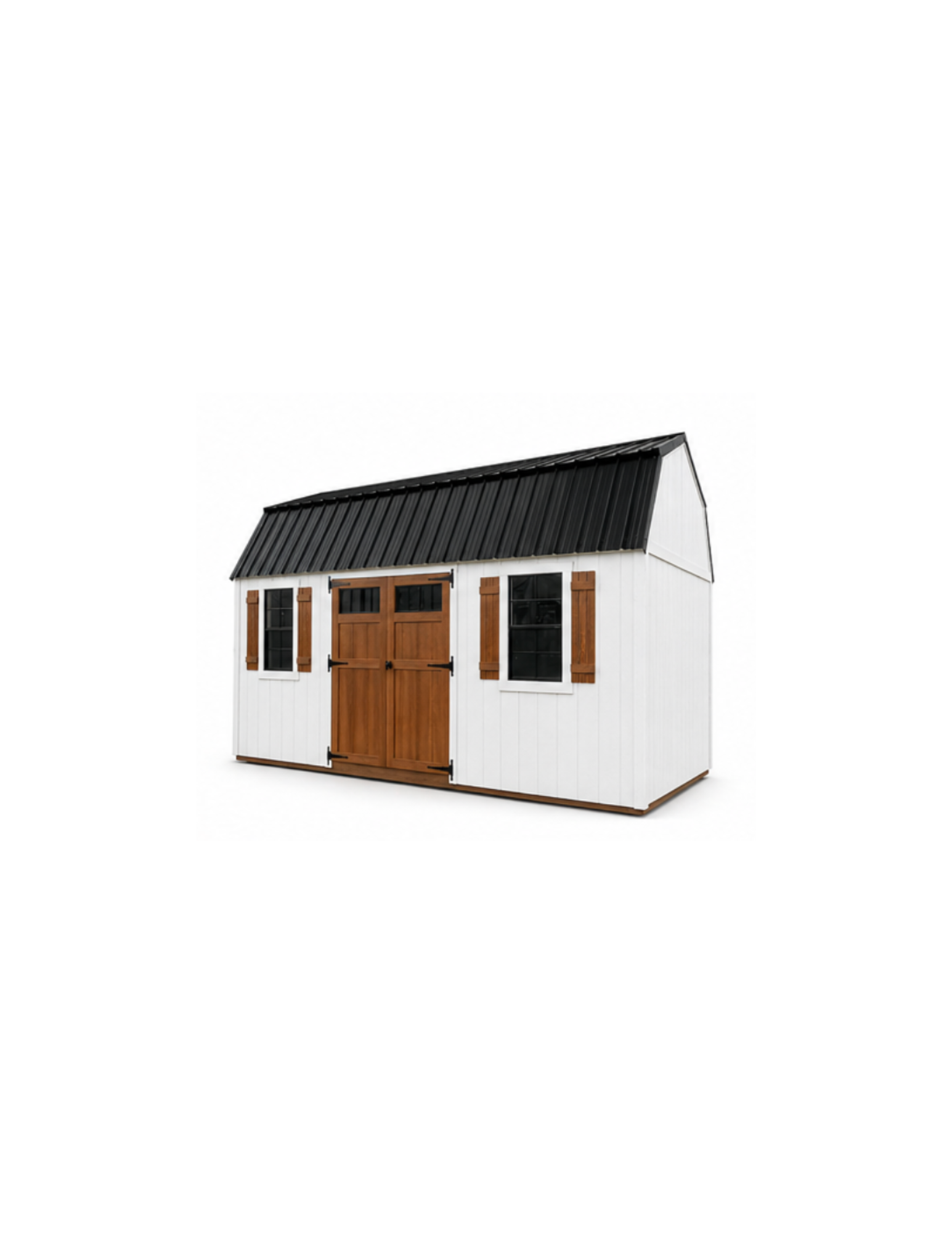 Side-entry lofted barn available from Simply Sheds of Prattville in Central Alabama