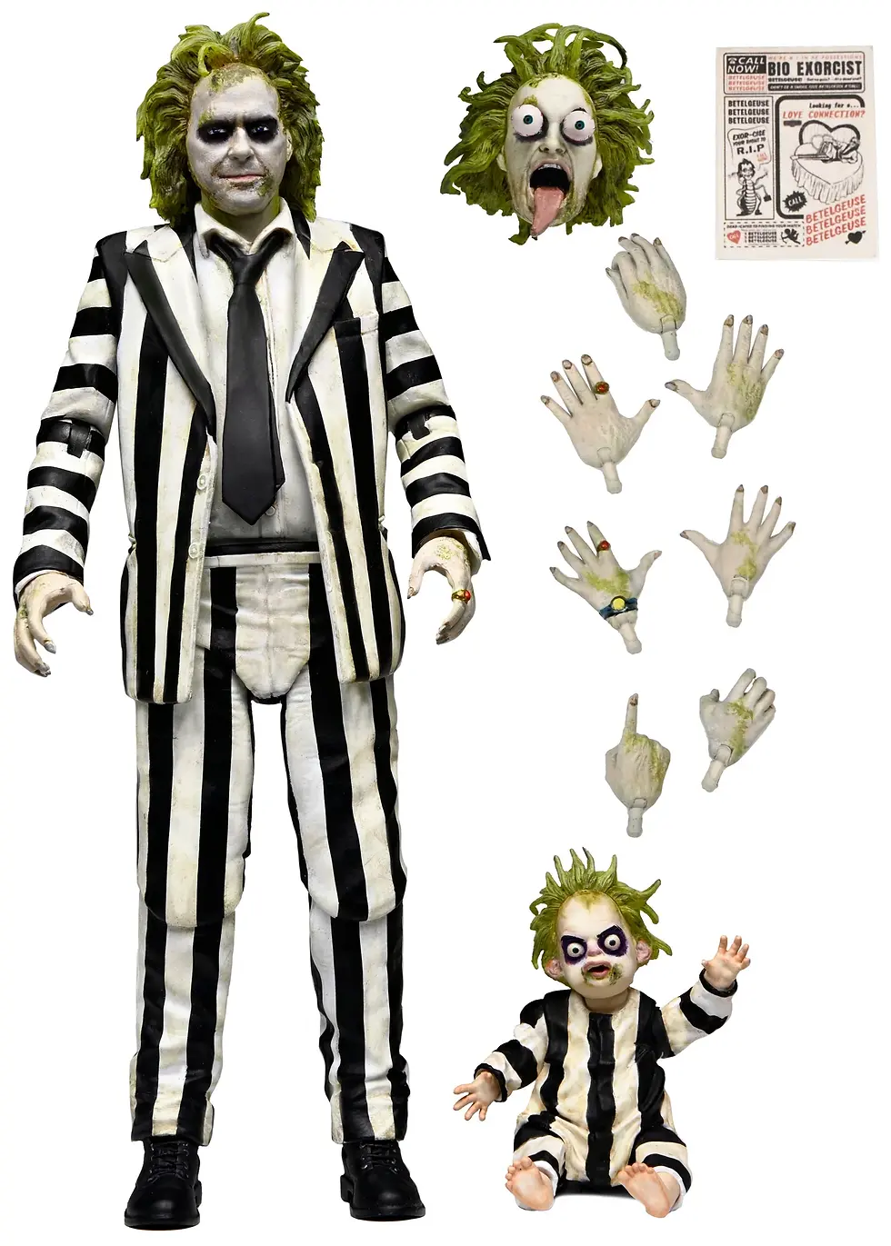Thumbnail: Beetlejuice Beetlejuice - Ultimate Striped Suit Beetlejuice 7" Scale Action 