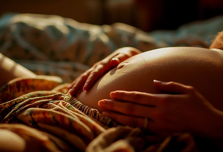 beautiful pregnant belly