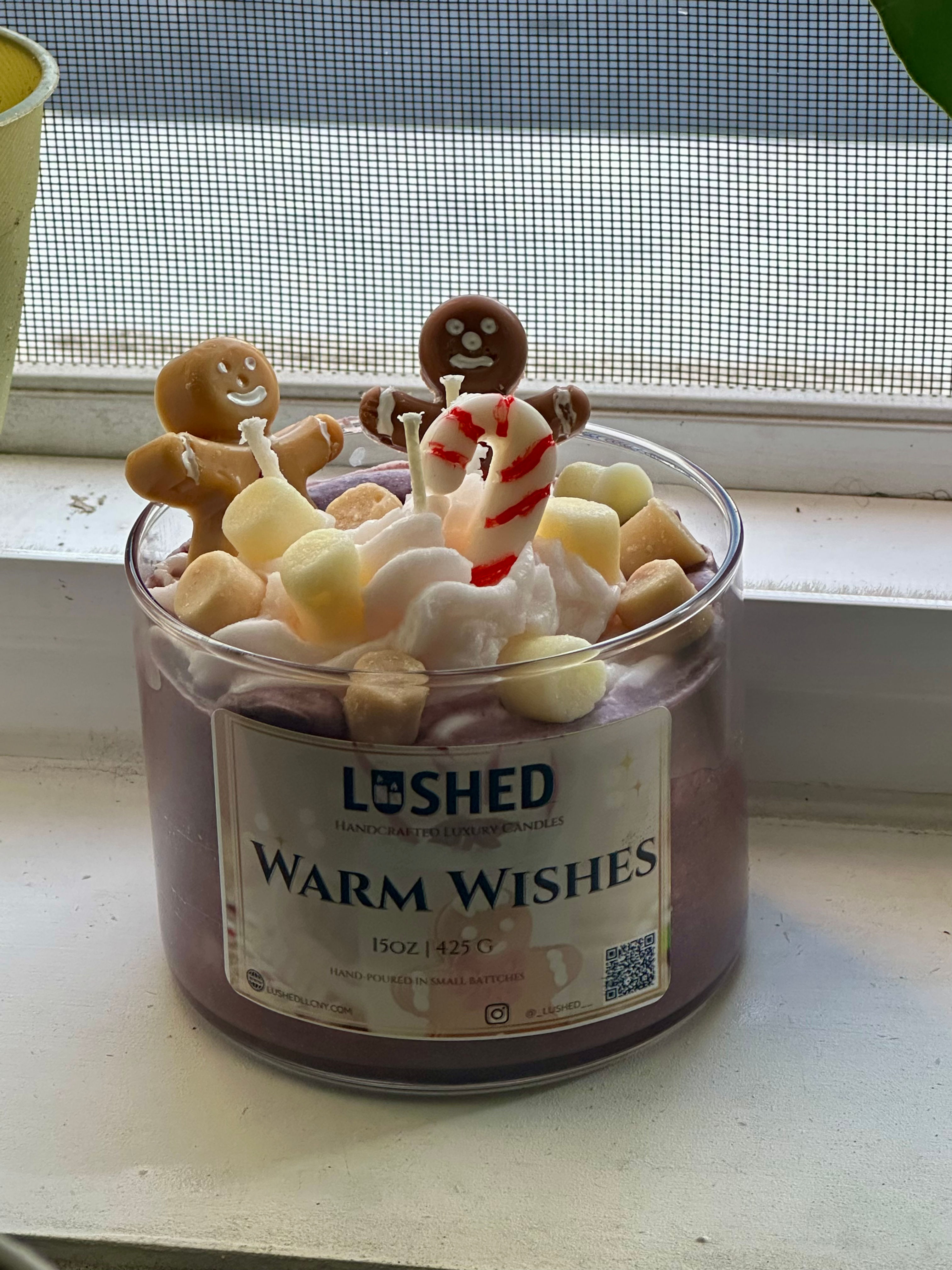 Warm Wishes Christmas Candle