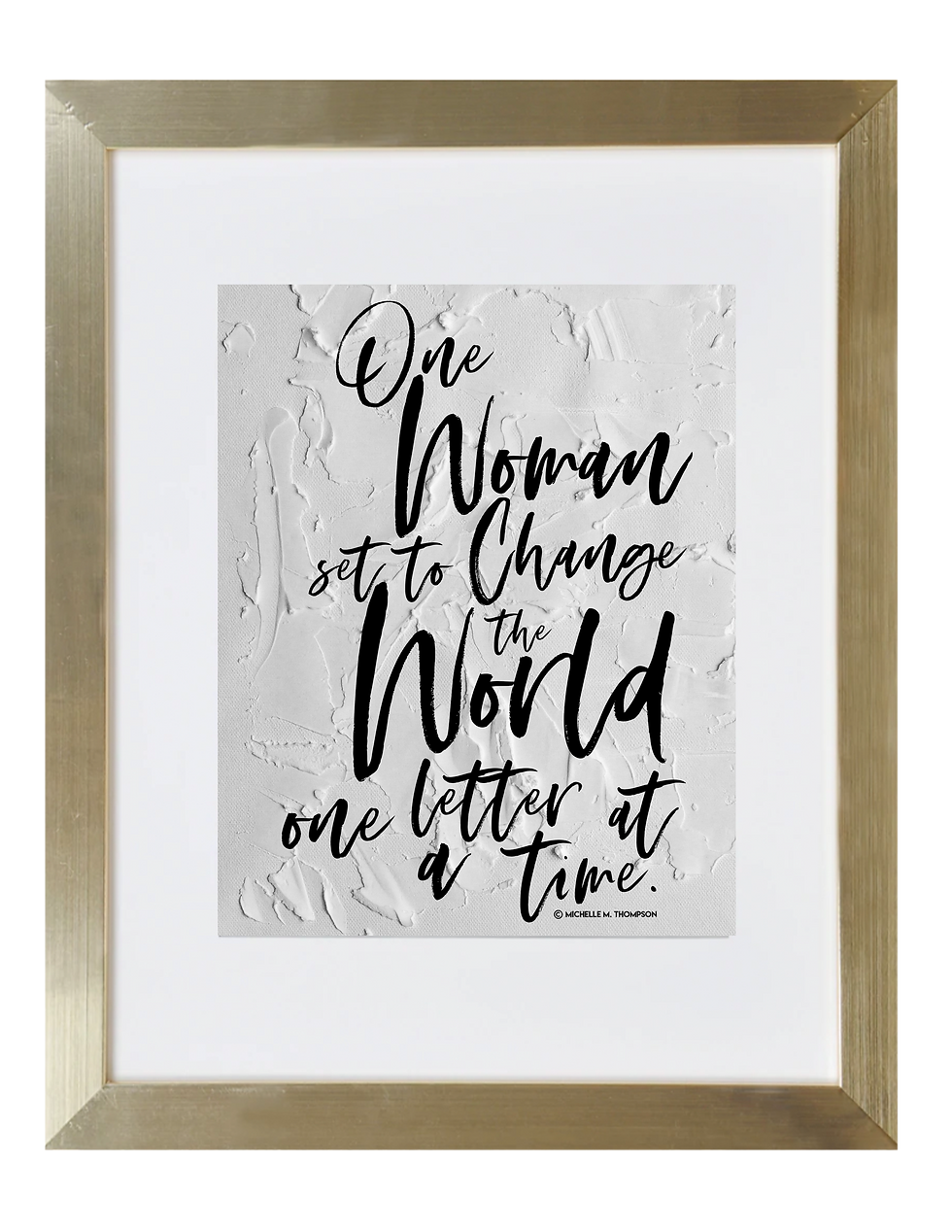 Thumbnail: One Woman Framed Quote