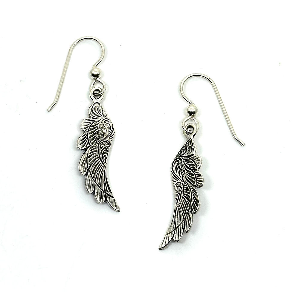 Thumbnail: Angel Wing Wire Earrings