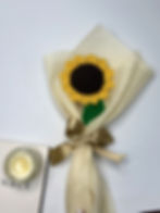 Crochet Sunflower Flower Bouquet – Handmade Gift India
