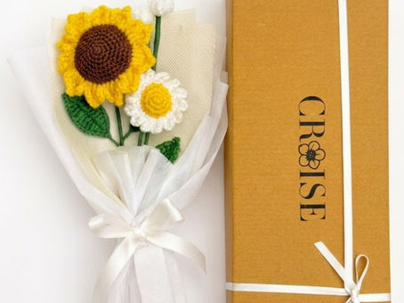 Handmade Crochet Sunflower & Daisy Bouquet: The Perfect Forever Flowers Gift for Every Occasion