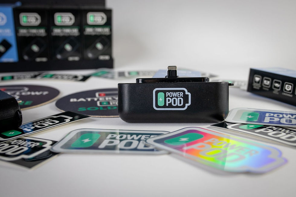 Pre charged, emergency charger display 
