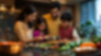 happy-family-shares-fun-while-preparing-delicious-meal-filled-with-fresh-vegetables-laught