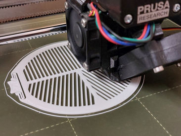 Bahtinov Mask being 3D Printed