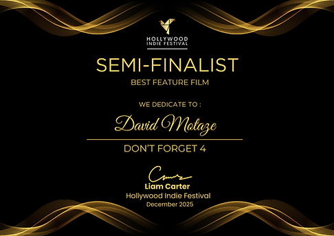 SEMI-FINALIST Hollywood Indie Festival - Award Diploma.png