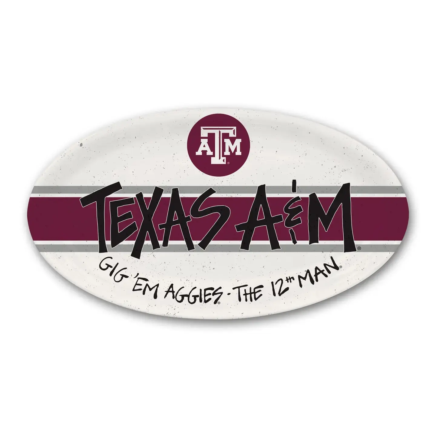 Tx A&M Univ Mel - Oval Plate