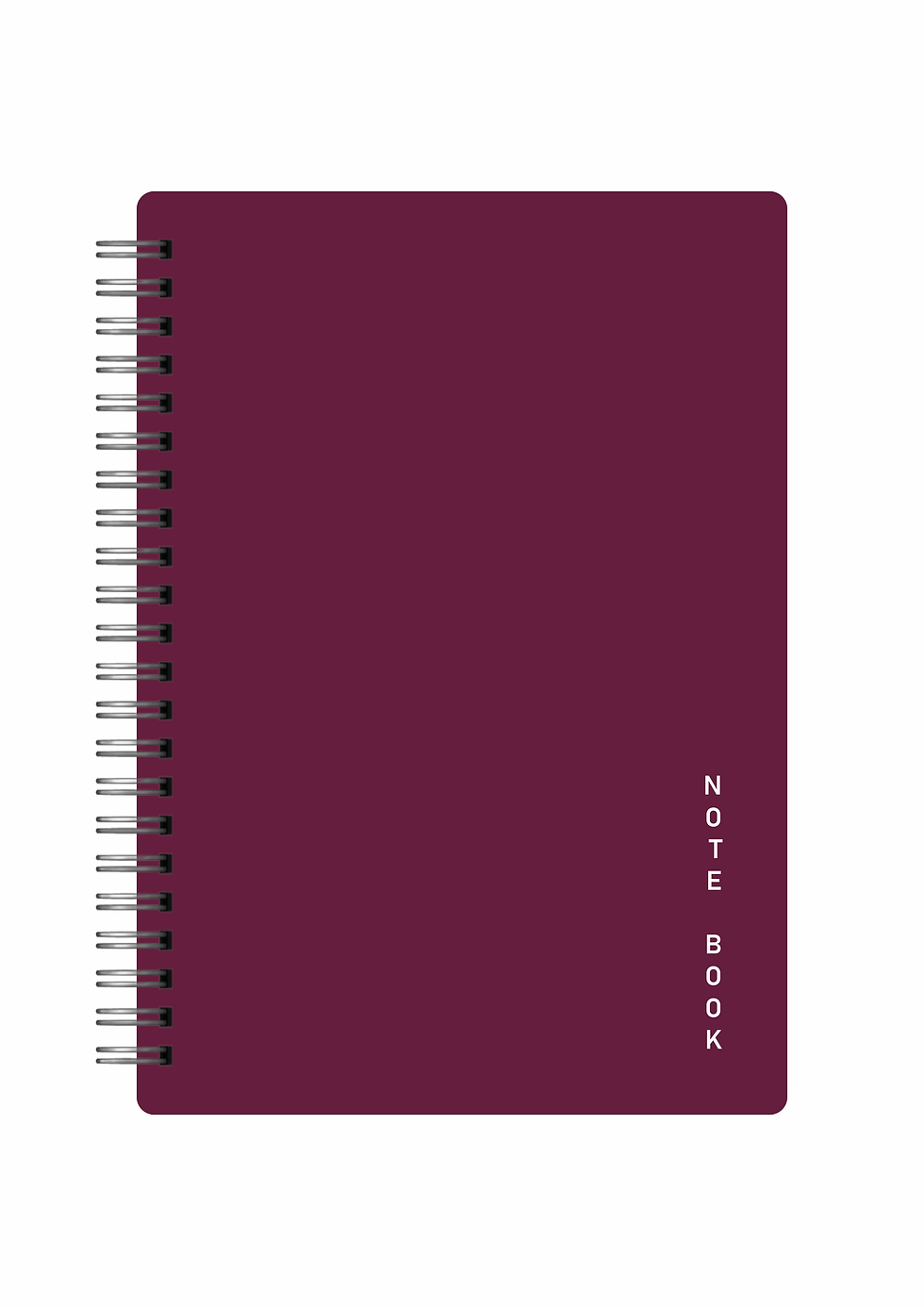 Artable AIR Maroon Musing, A5 Spiral Notebook