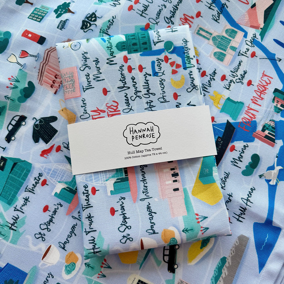 Thumbnail: Hull Map Tea Towel