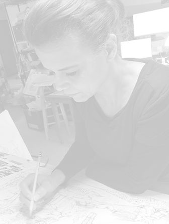 BW Liz at drawing table 4VV.jpg