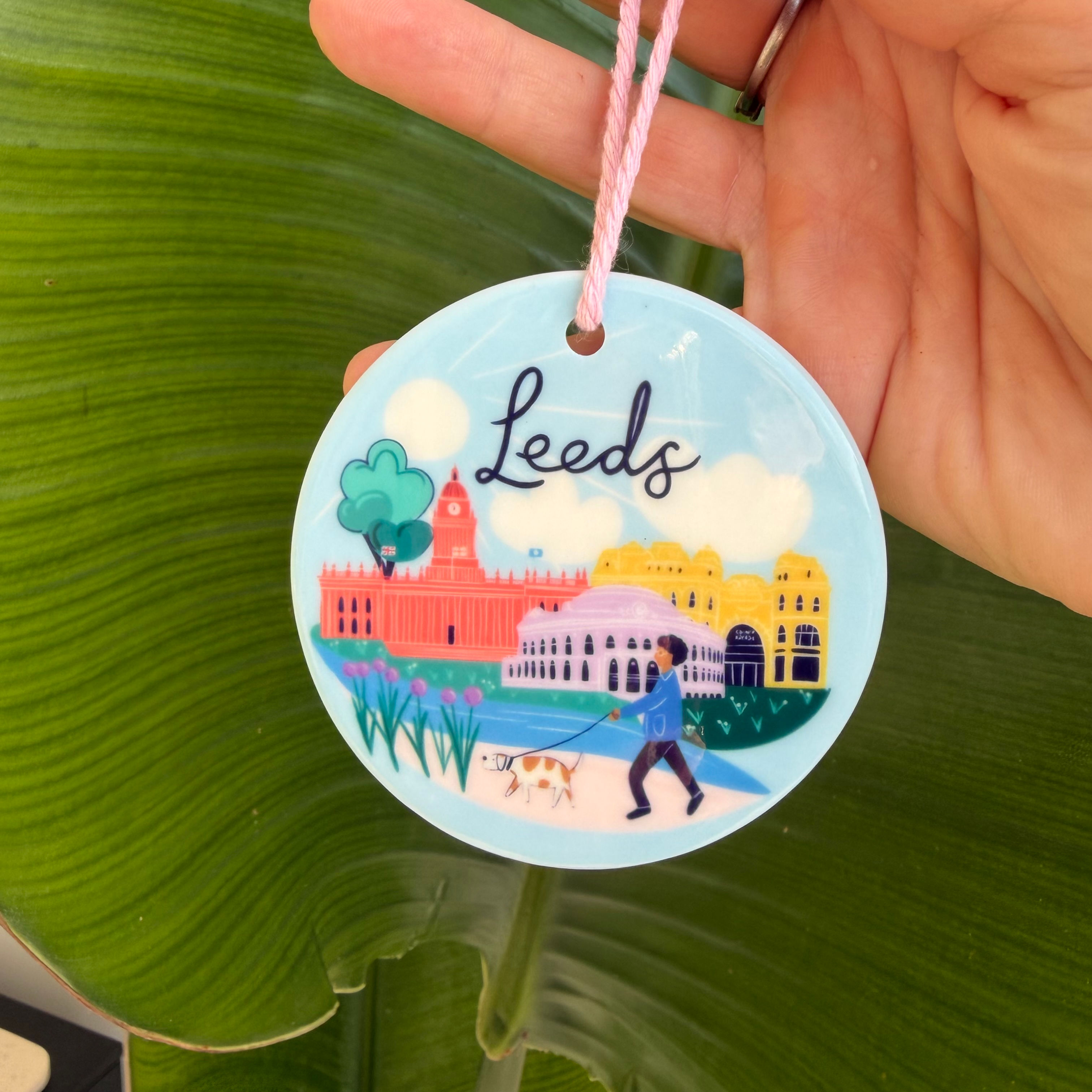 Ceramic Leeds Hanging Decoration