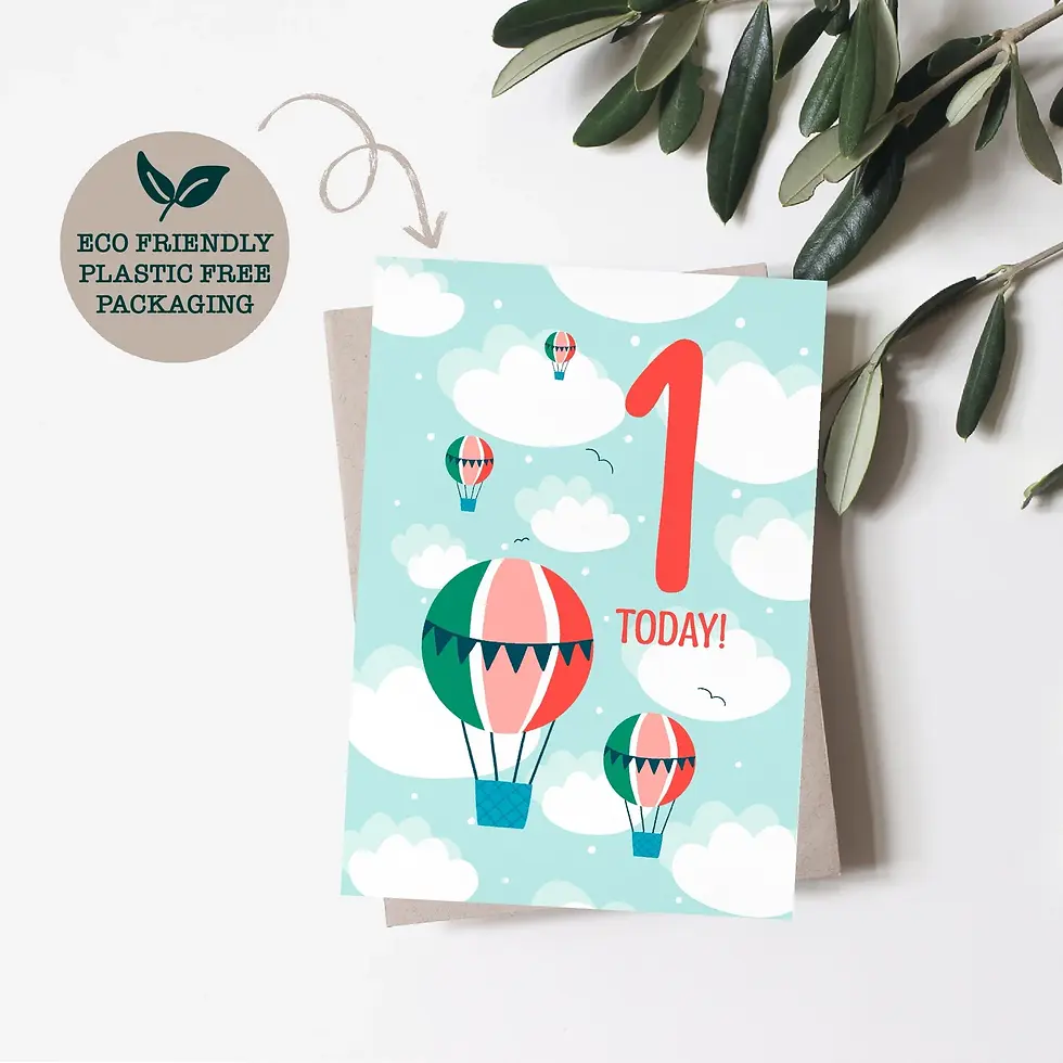 Thumbnail: Children's Age Birthday Card