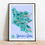 Thumbnail: Yorkshire Dales Map Art Print