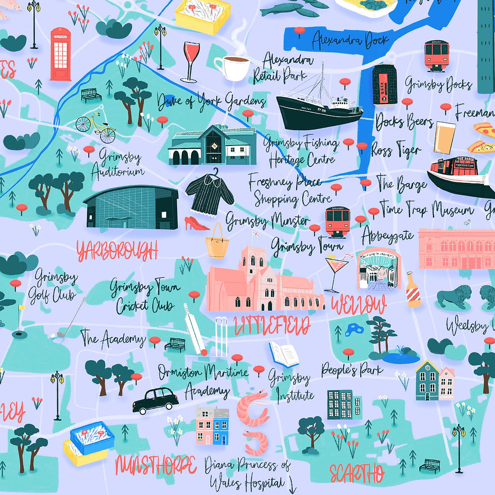 Thumbnail: Grimsby Art Print