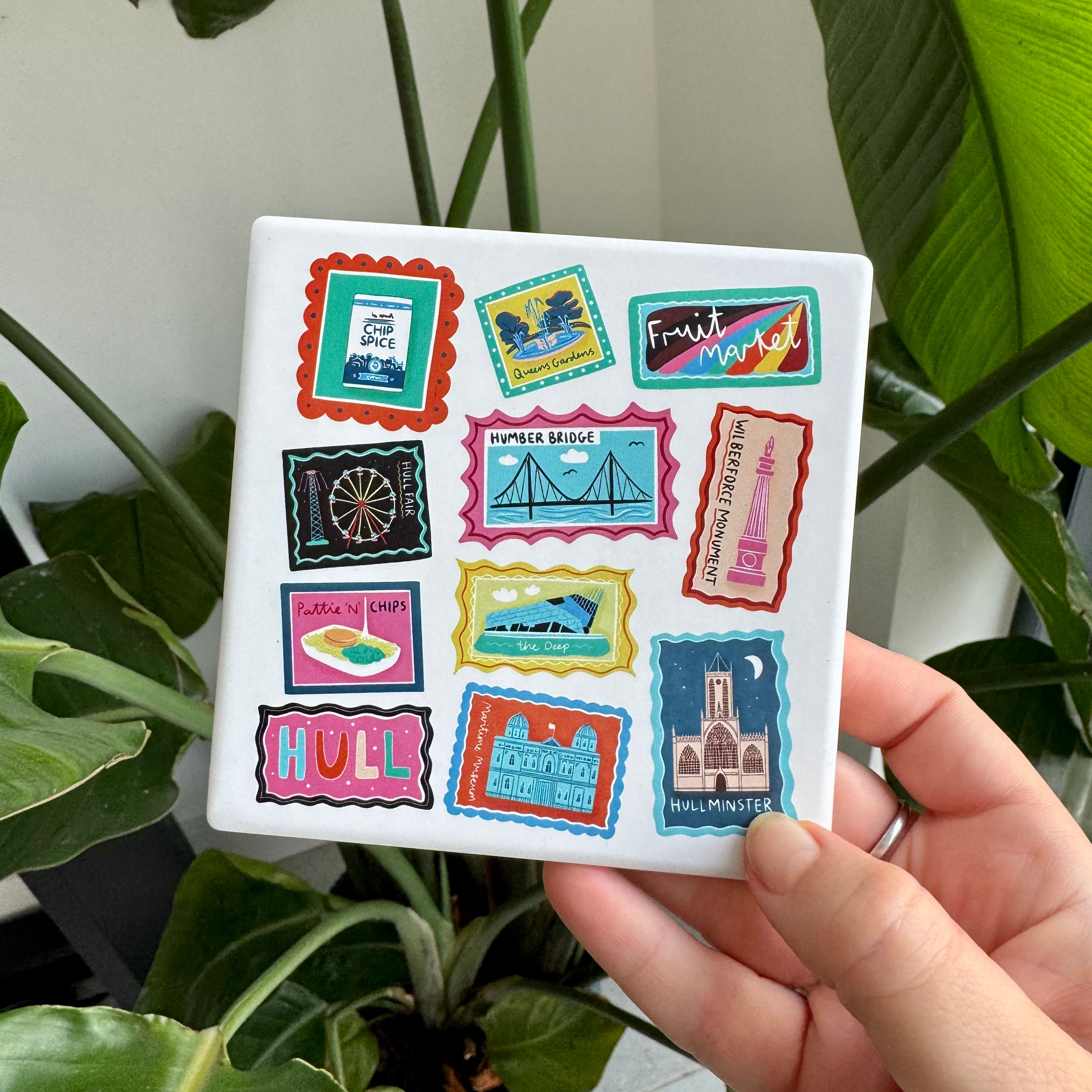 Ceramic Hull Stamp Coaster