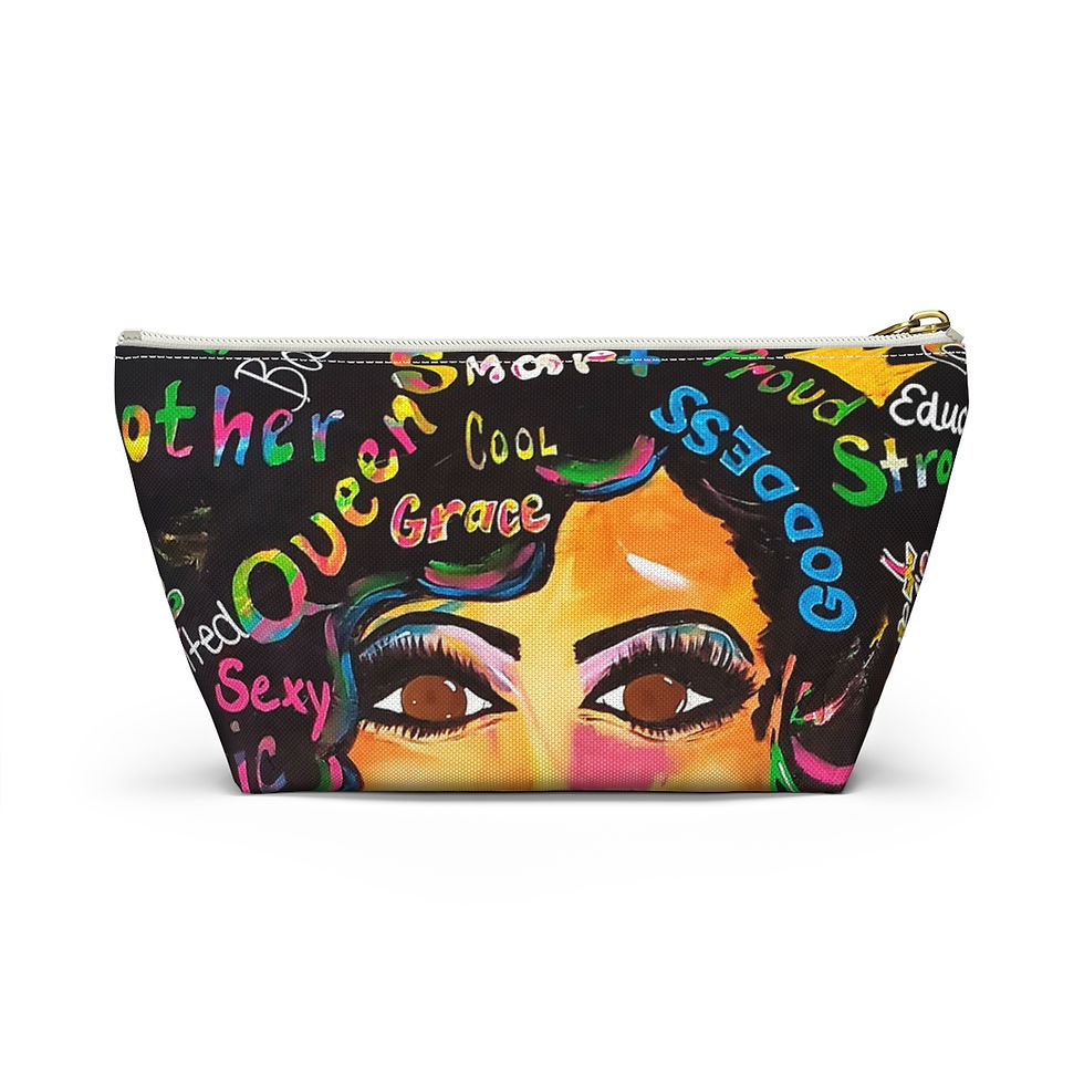 Thumbnail: Melanin Magic Make up/ Accessory bag (T-bottom)