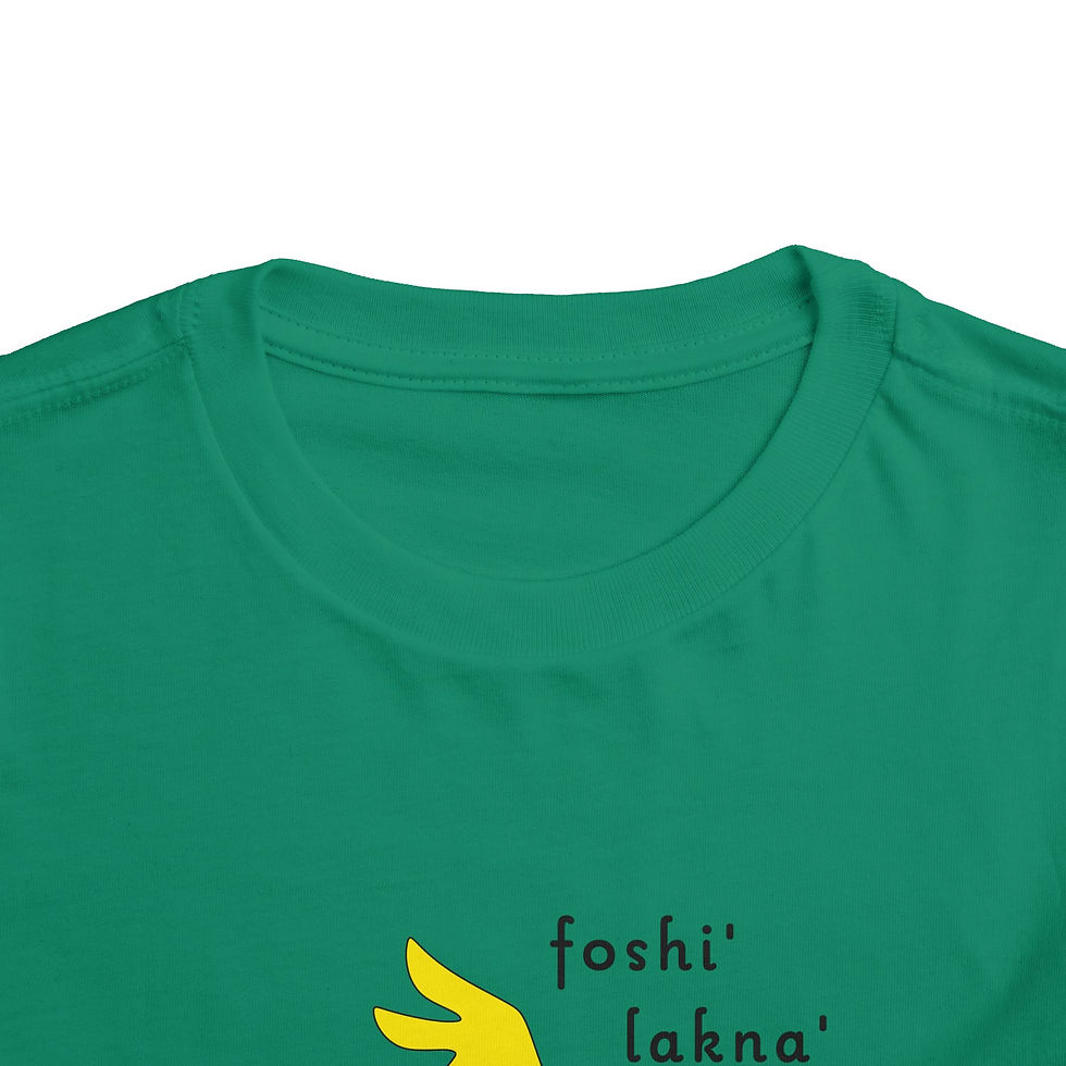 Thumbnail: Toddler Tee - foshi' lakna' Yellow Bird from the foshi' Chickasaw Book of Colors