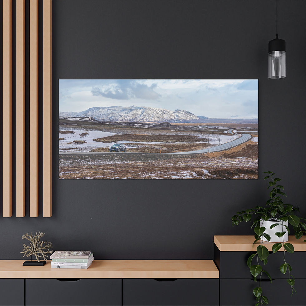 サムネイル： Canvas Print - Iceland Adventure with a Car