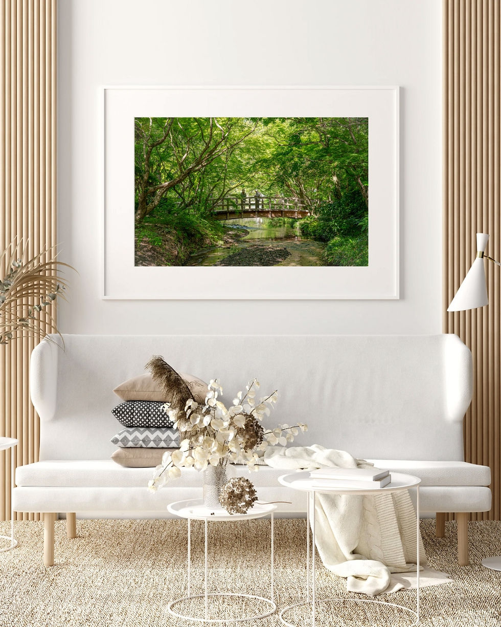 Thumbnail: Japan garden - Fine Art Prints (Passepartout Paper Frame)