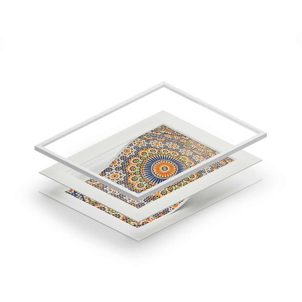 Miniatura: Fine Art Prints (Passepartout Paper Frame) - Morocco Dance of Colour Wall Art
