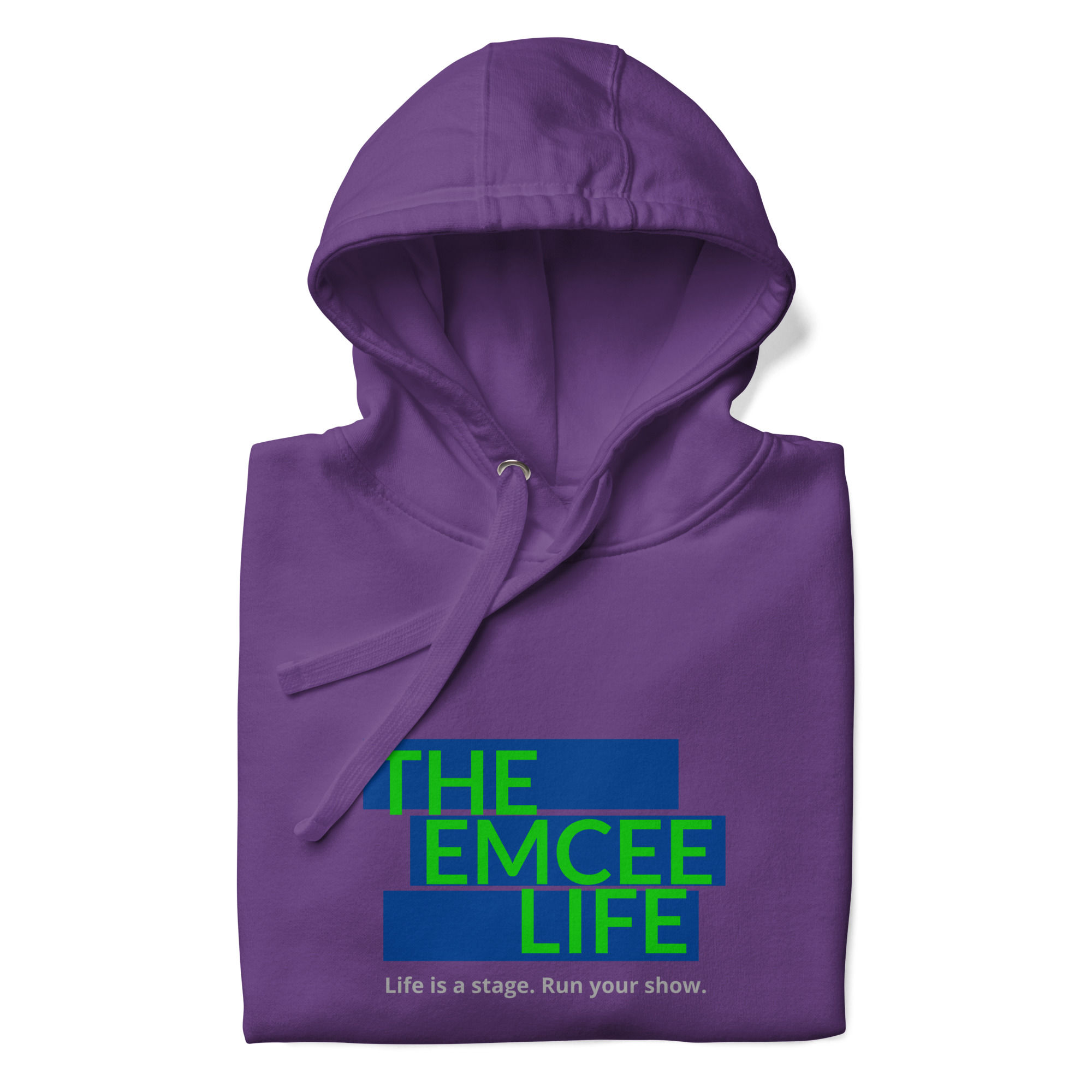 Unisex "Life is a Stage" (Blue & Green) Hoodie