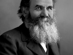 “Black-and-white portrait of D.D. Palmer, founder of chiropractic, with a long beard and formal suit.”