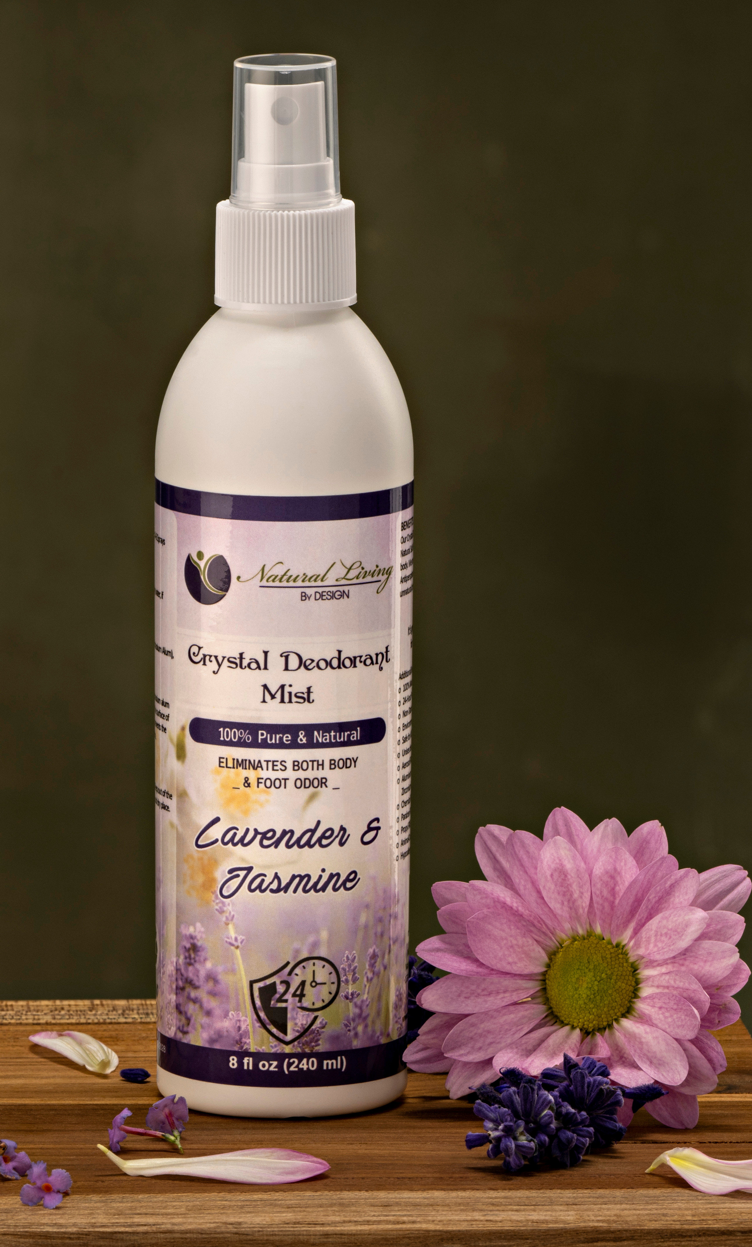 Lavender & Jasmine Crystal Deodorant Mist