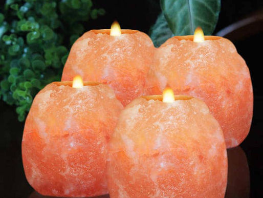            Himalayan Salt Candle Holders