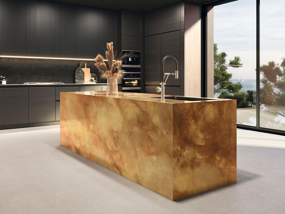 Thumbnail: CARRELAGE EFFET MARBRE ONYX XXL 120X280CM