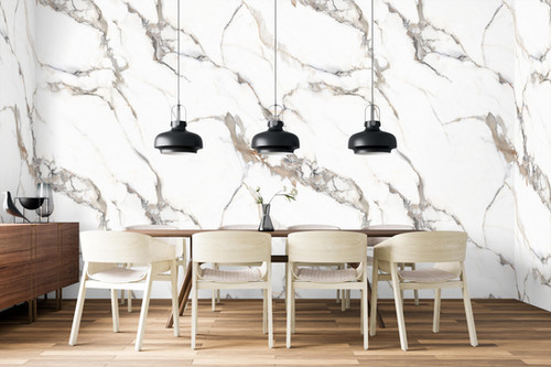 Panneaux PVC Effet Marbre 122x260x0.3cm | CERAMICO