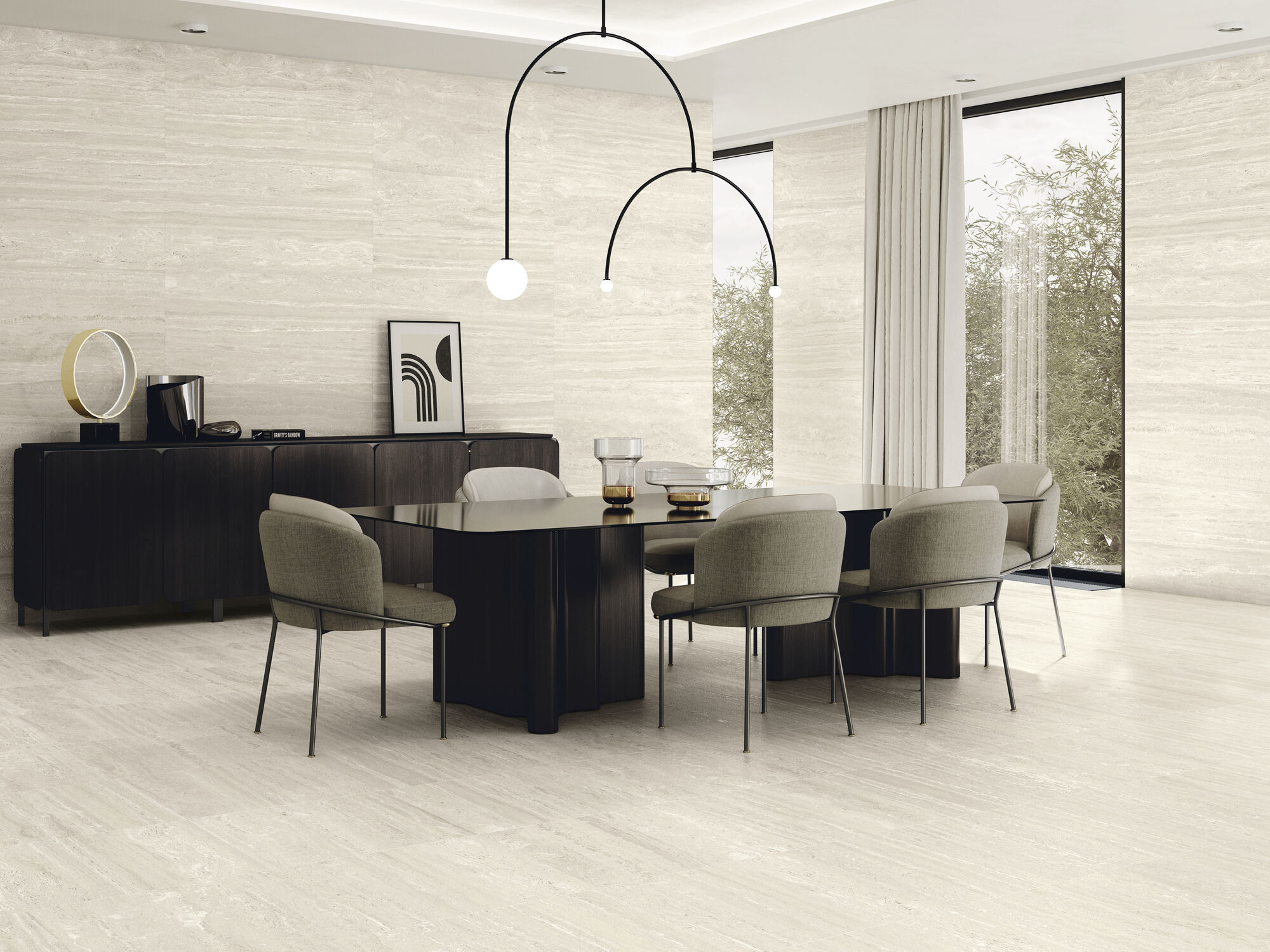 CARRELAGE EFFET TRAVERTIN SOL ET MUR