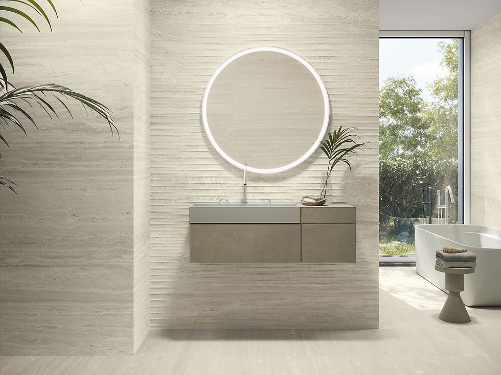 Küçük resim: CARRELAGE EFFET TRAVERTIN SOL ET MUR