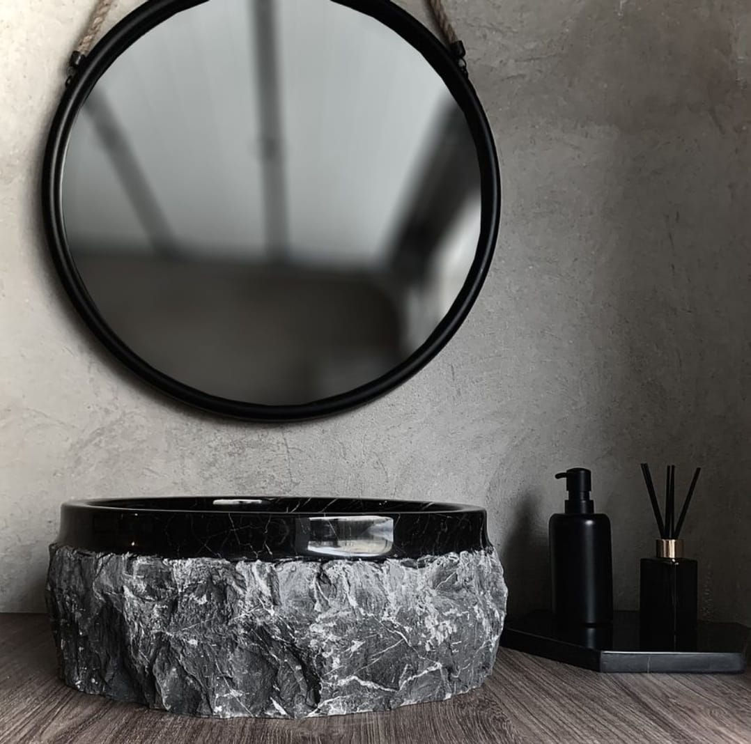 LAVABO À POSER EN MARBRE