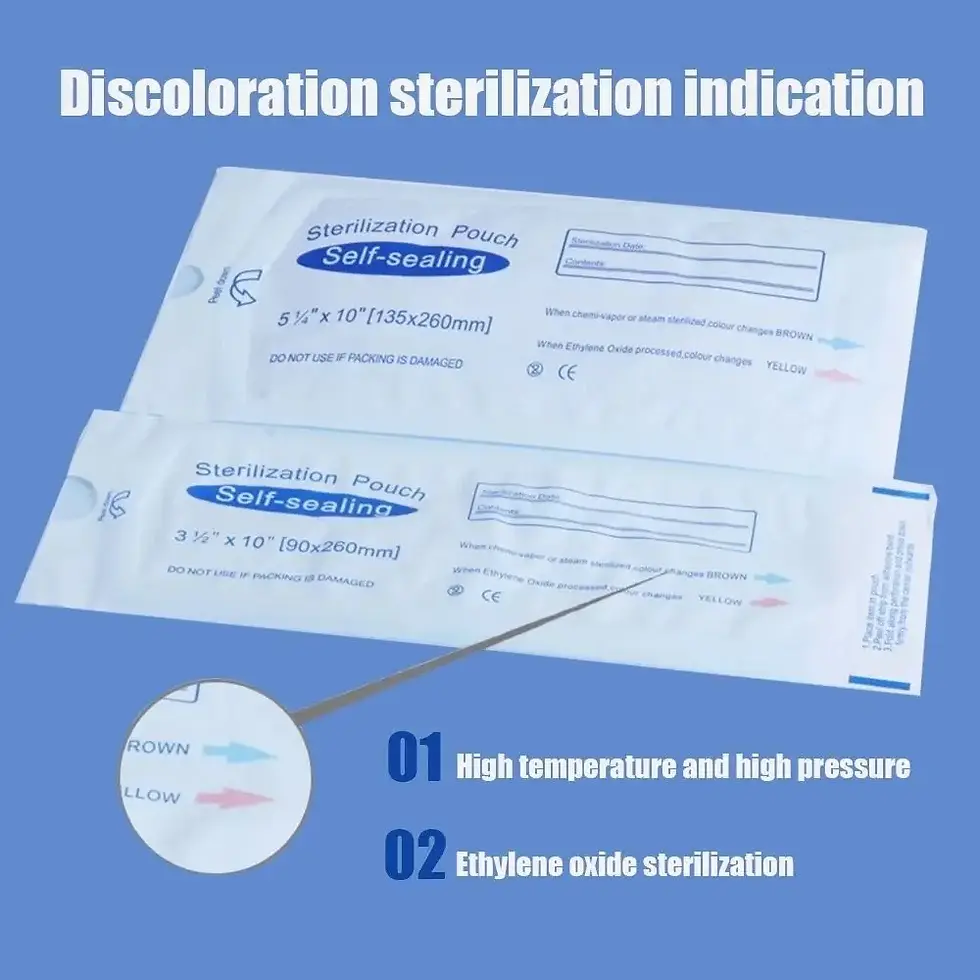 Miniaturbild: 200-10pc Disposable Self-Sealing Sterilization Pouches Bag 7 Sizes