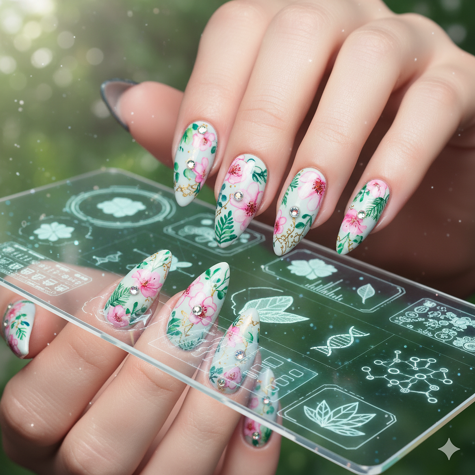 L'Avenir au Bout des Doigts. impressions sur les ongles.