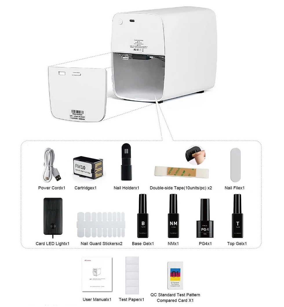 Miniature : Imprimante Ongles Professionnelle O'2NAILS | Manucure et Nail Art Personnalisé Sourire Concept