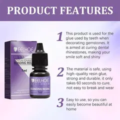 Colle dentaire pour pierres précieuses 7ml – Adhésif spécial bijoux dentaires vue 3